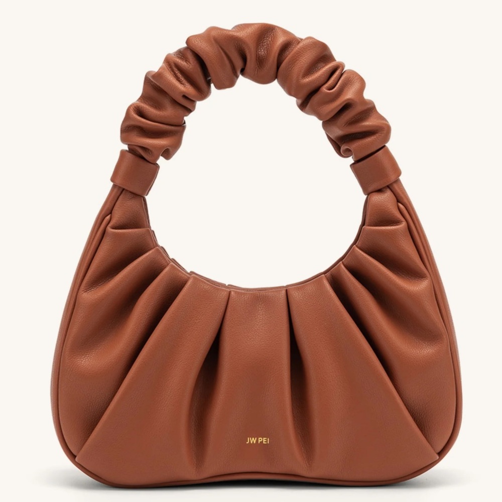 JW Pei Gabbi Ruched Hobo Handbag (Nutella)